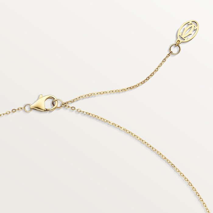 Trinity Pendant Small Half Paved Necklace