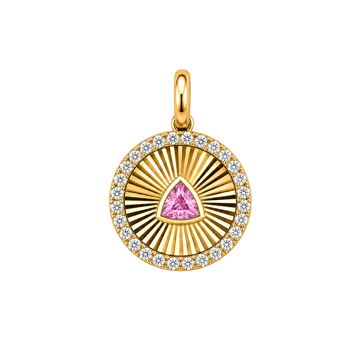 Solarium Trillion Guilloché Pendant