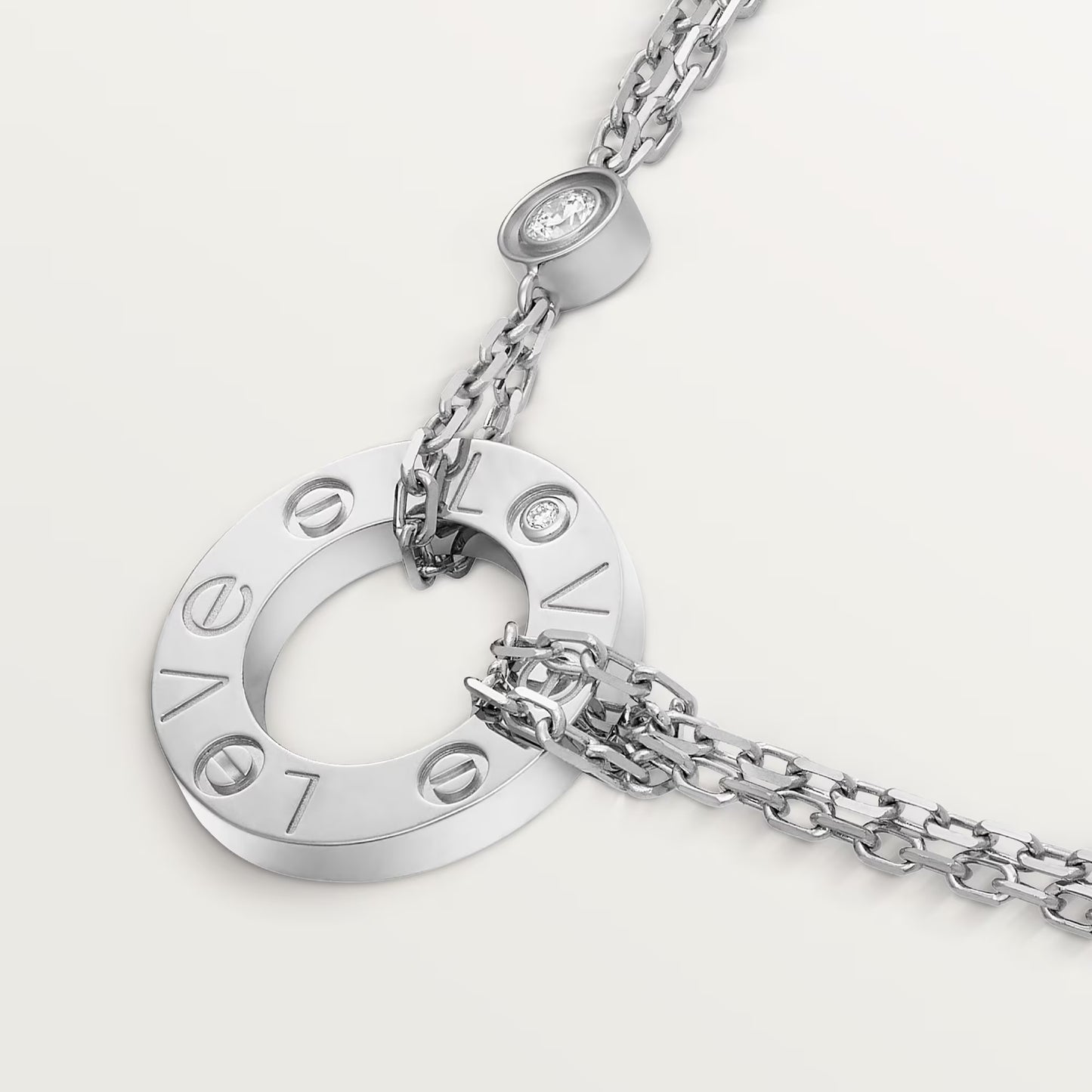 Love Pendant 2 Diamonds