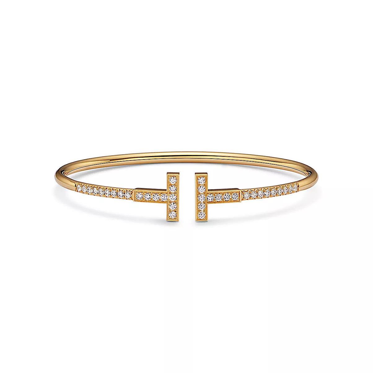 Pave Diamond Wire Bangle