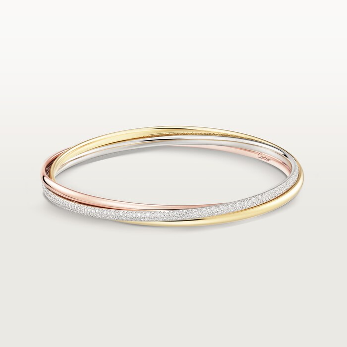 Trinity Bracelet Half Paved Small