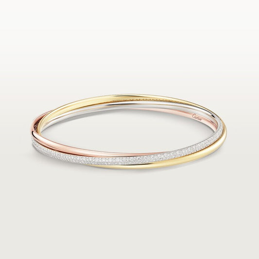 Trinity Bracelet Half Paved Small