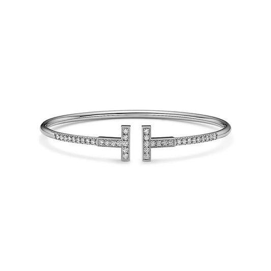 Pave Diamond Wire Bangle