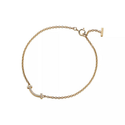 Smile Bracelet with Full Diamonds