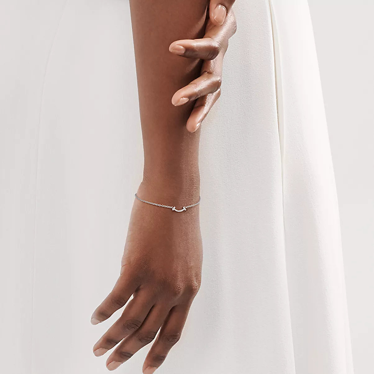 Smile Bracelet with Full Diamonds