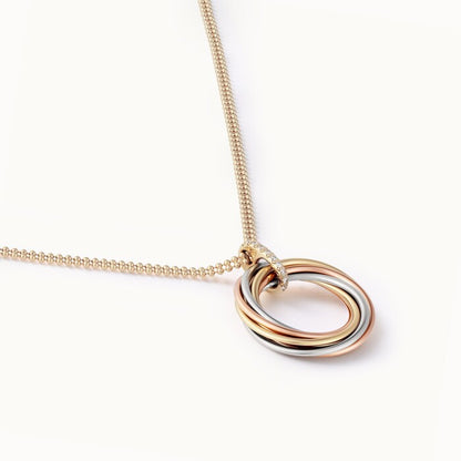 Trinity Pendant Seven Rows Diamonds