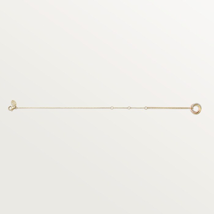 Trinity Bracelet on Chain Paved Diamonds