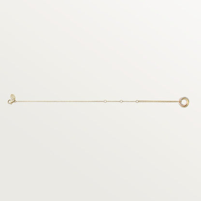 Trinity Bracelet on Chain Paved Diamonds