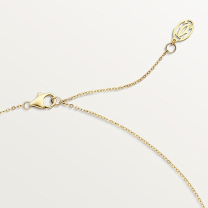 Trinity Pendant Small Half Paved Necklace