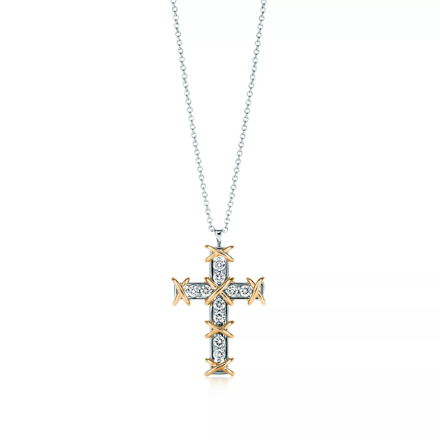 Sixteen Stone Cross Pendant
