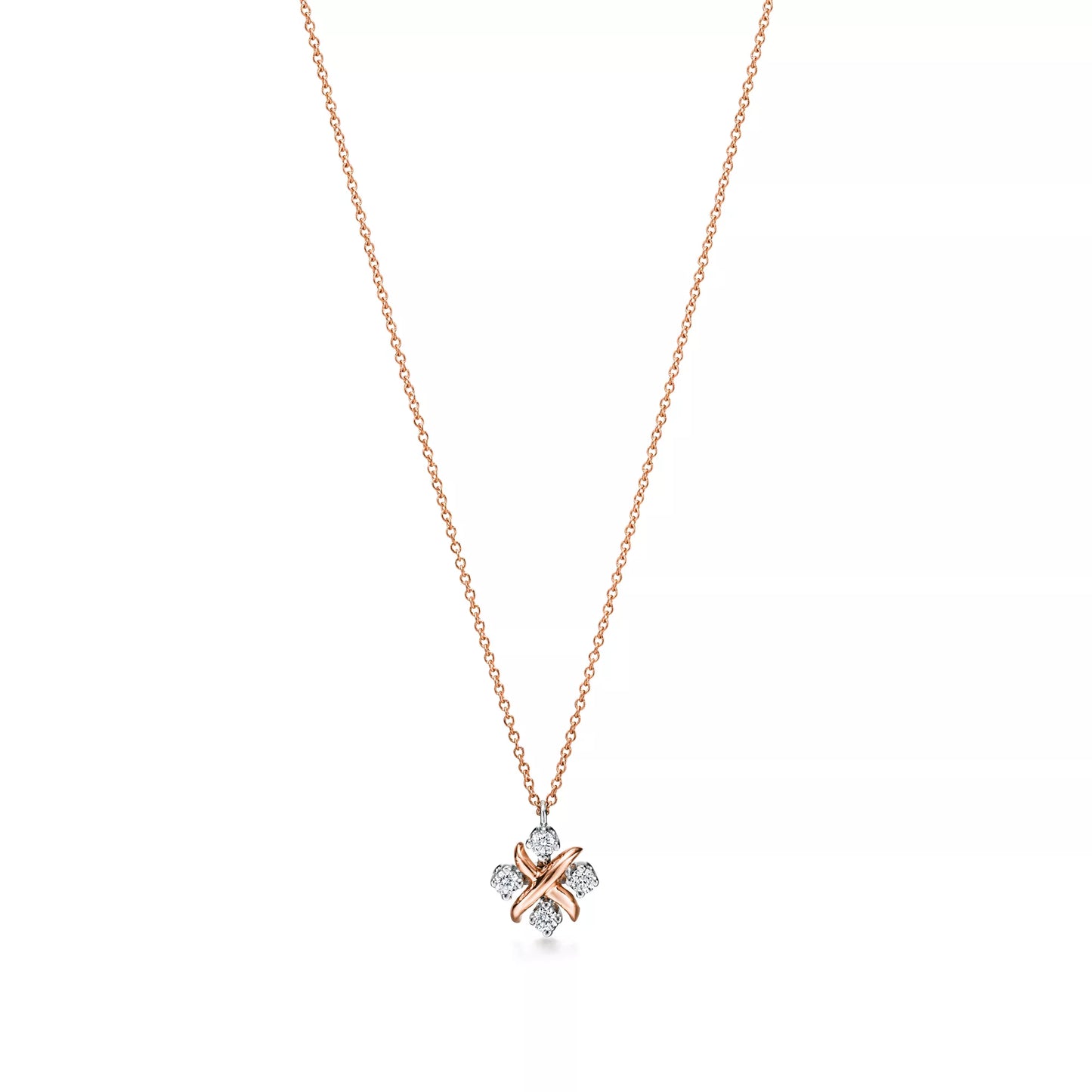 Sixteen Stone Rose Gold with Diamonds
