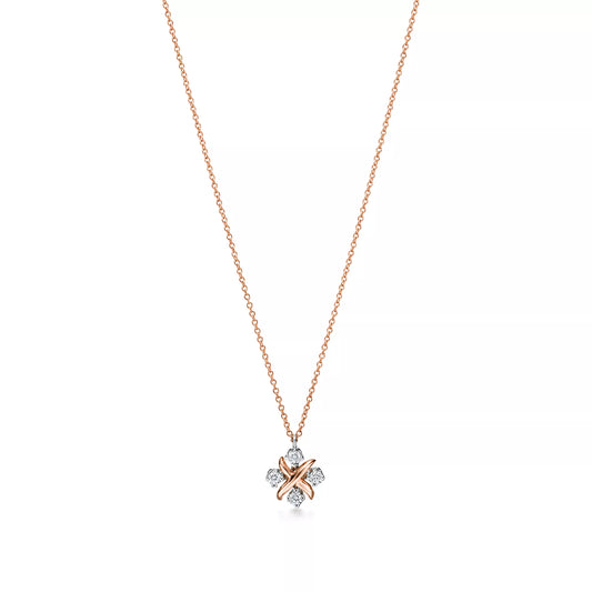 Sixteen Stone Rose Gold with Diamonds