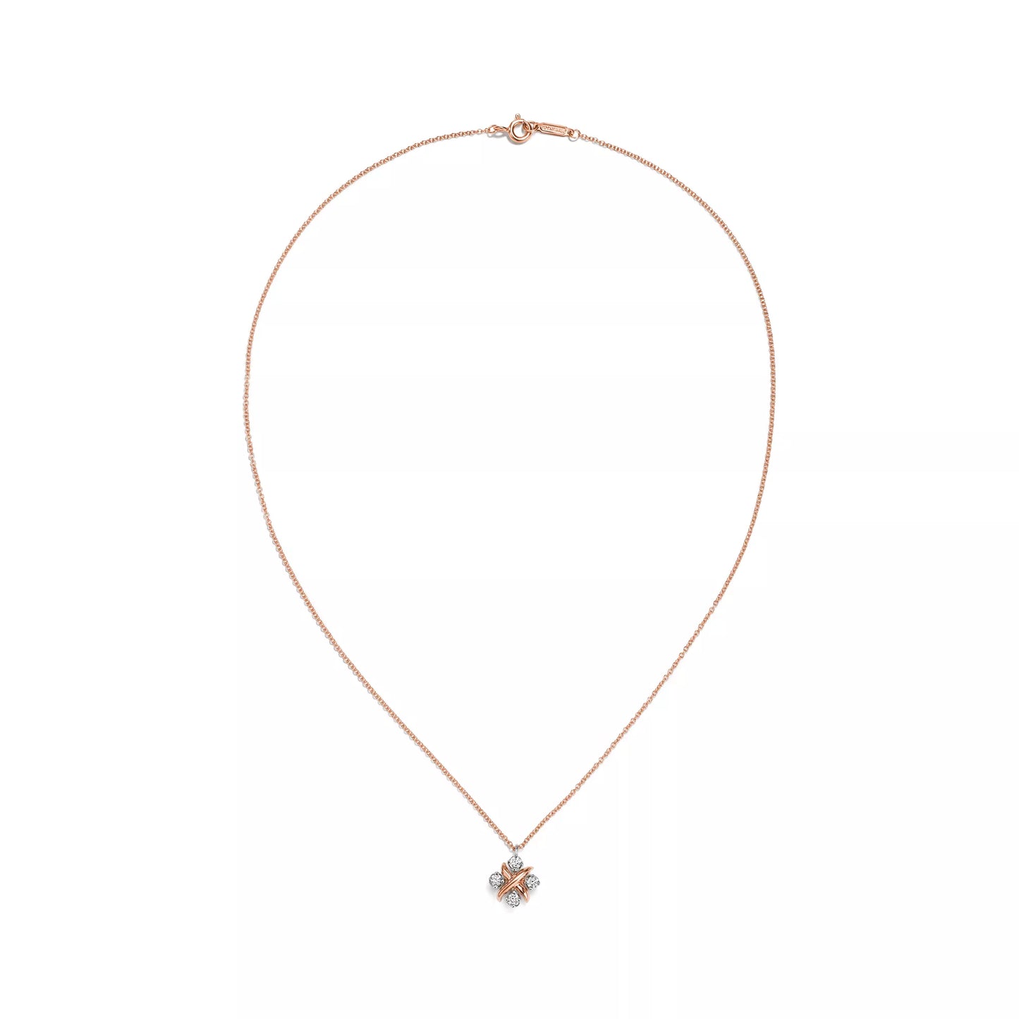 Sixteen Stone Rose Gold with Diamonds