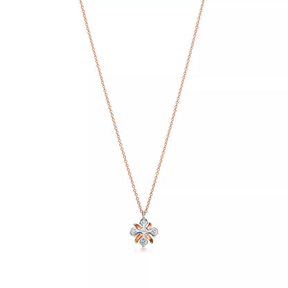 Sixteen Stone Rose Gold with Diamonds