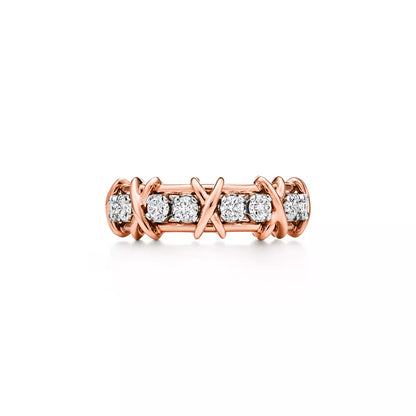Sixteen Stone Rose Gold