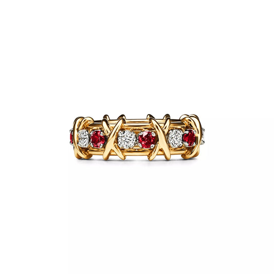 Sixteen Stone Rubies and Diamonds