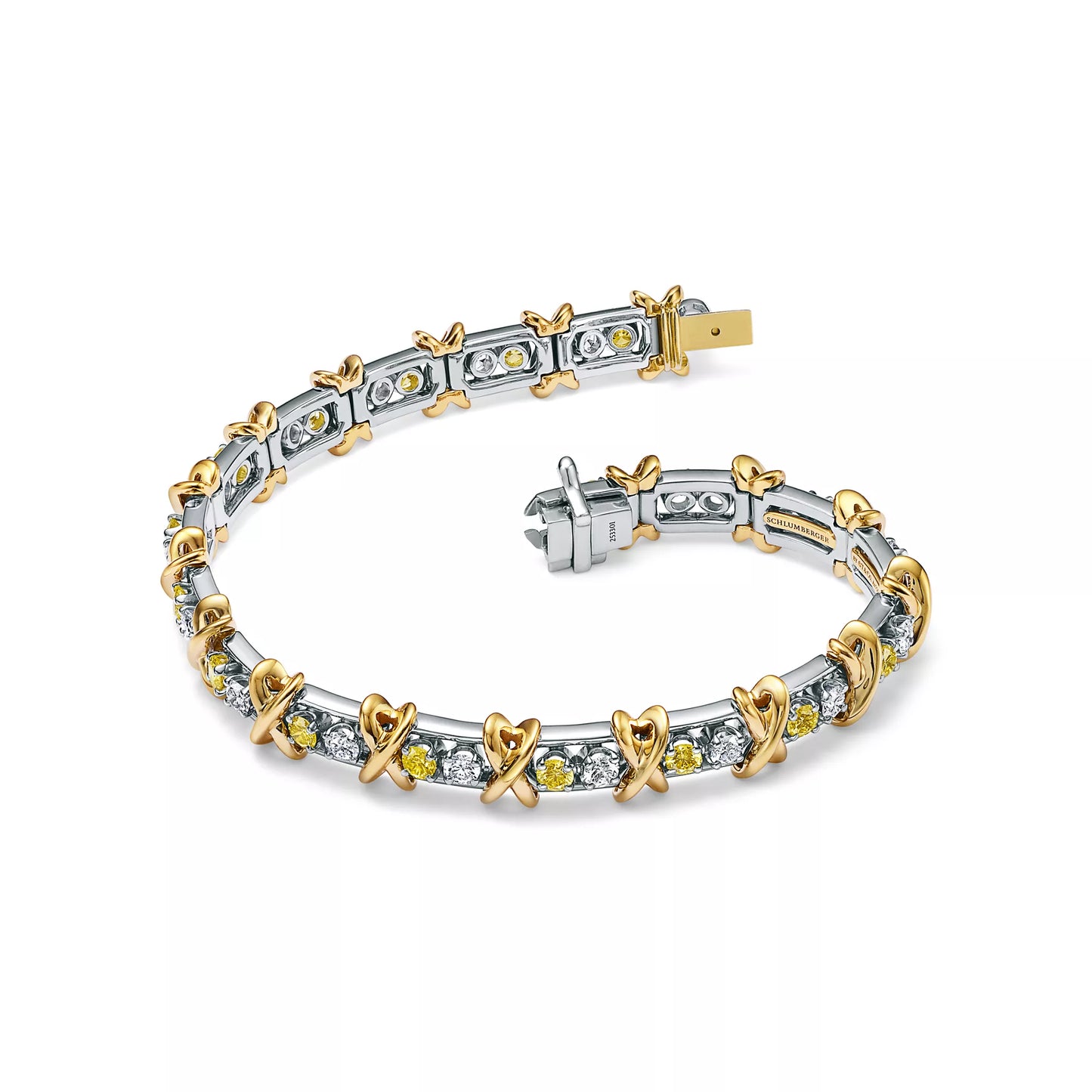 Sixteen Stone Bracelet Yellow Diamonds