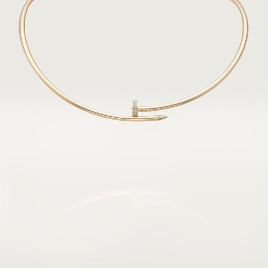 Juste un Clou Torque Necklace with Diamonds