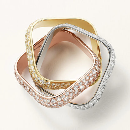 Trinity Ring Large Cushion Paved
