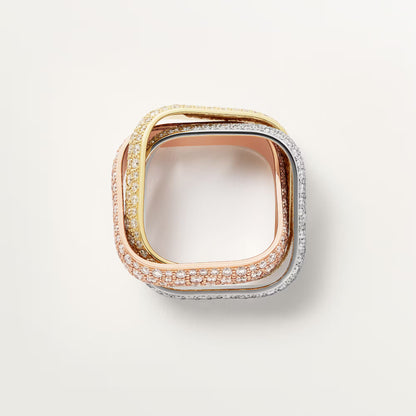 Trinity Ring Large Cushion Paved