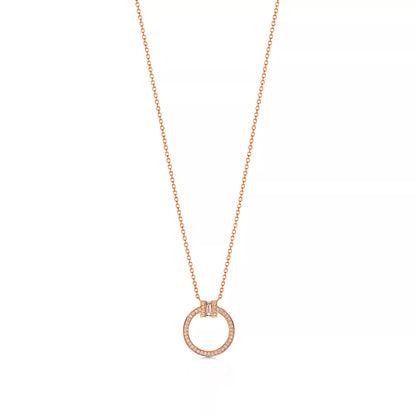 Diamond Pendant with Baguette Diamond