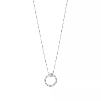 Diamond Pendant with Baguette Diamond