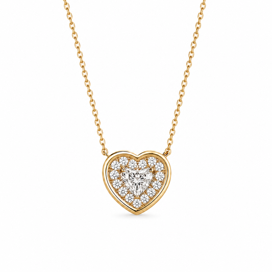 Pavé Heart Diamond Necklace