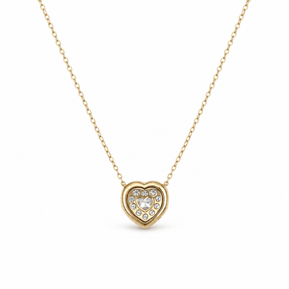 Pavé Heart Diamond Necklace