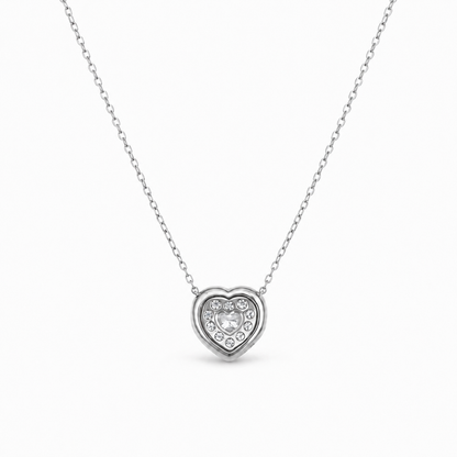 Pavé Heart Diamond Necklace