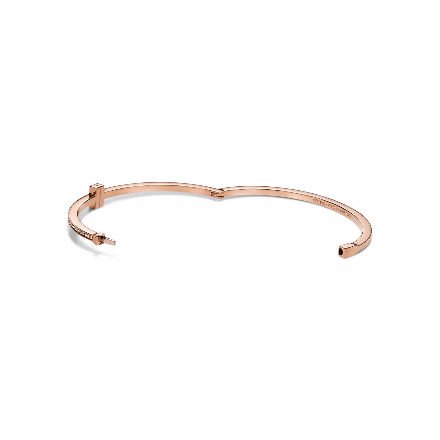 Diamond Hinged Wire Bangle