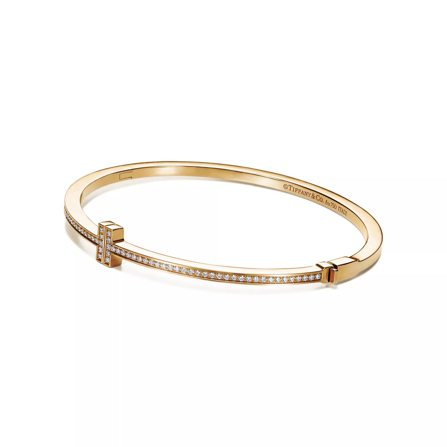 Diamond Hinged Wire Bangle