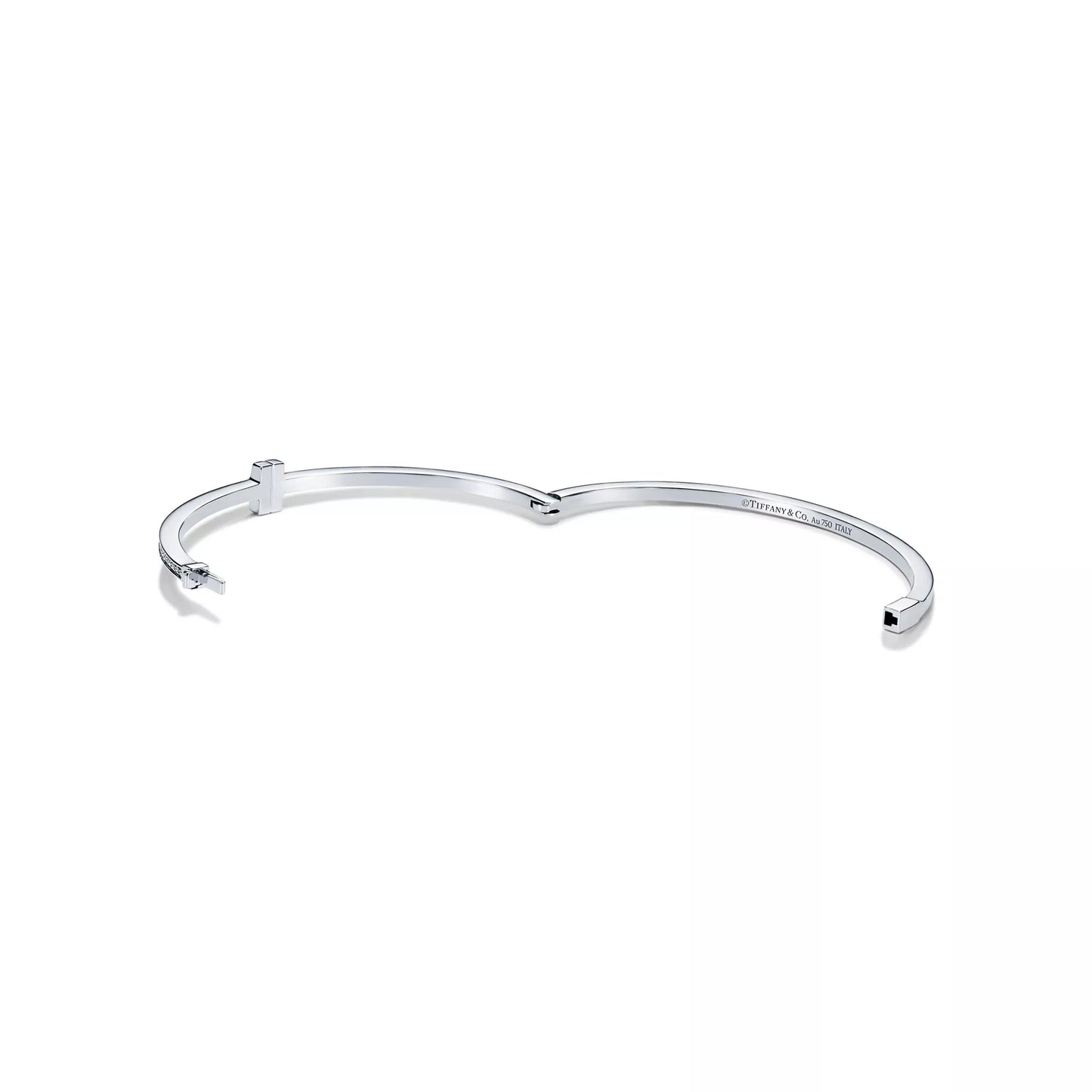 Diamond Hinged Wire Bangle