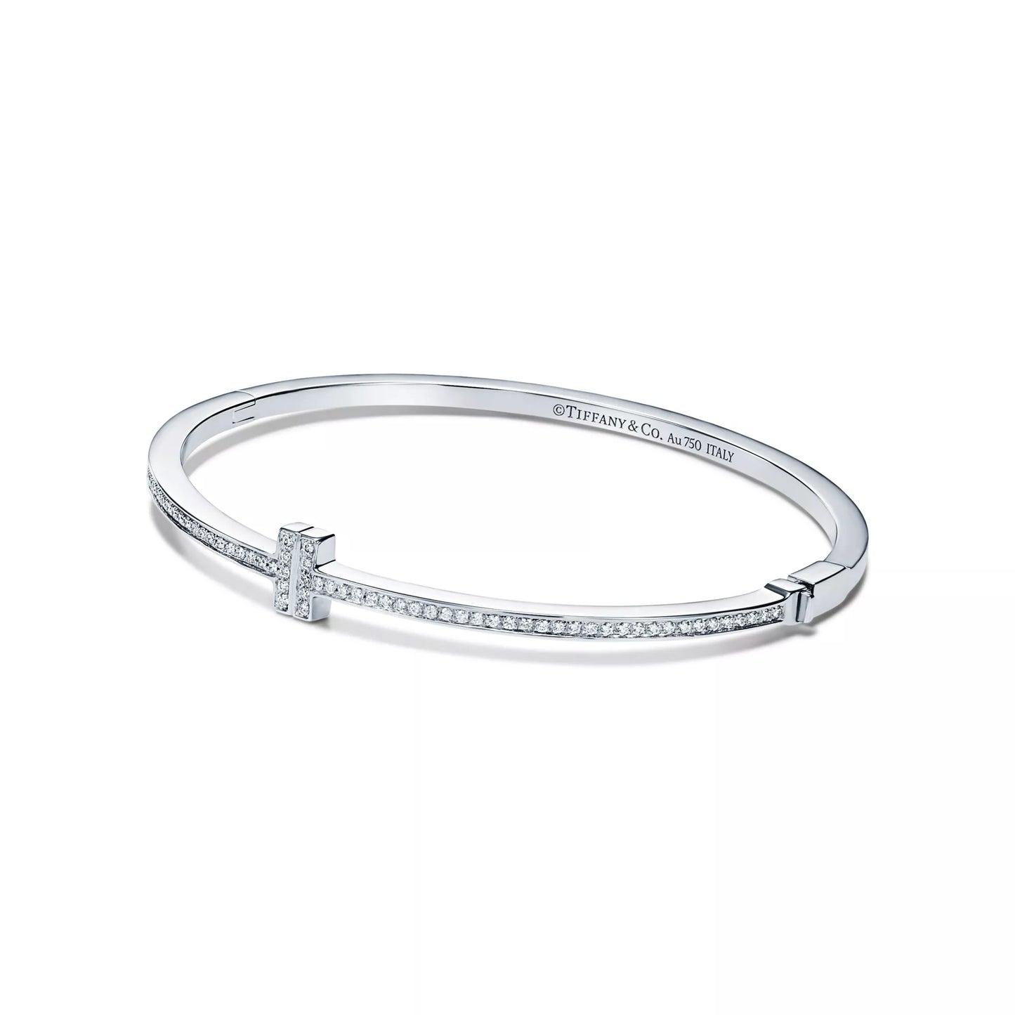 Diamond Hinged Wire Bangle