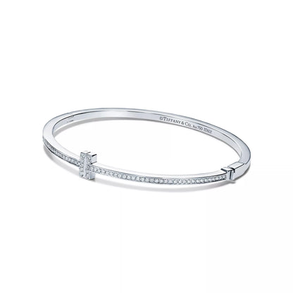 Diamond Hinged Wire Bangle