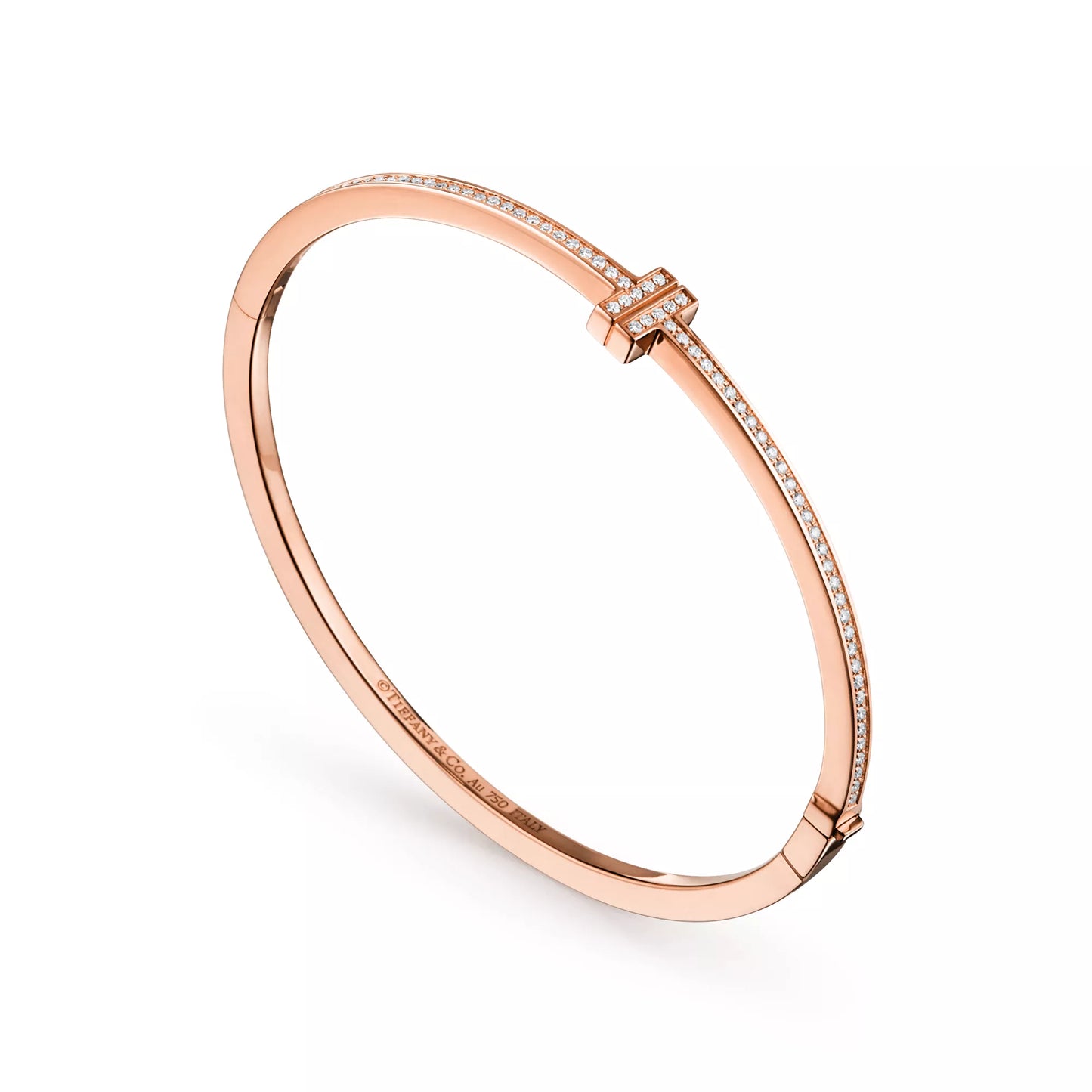 Diamond Hinged Wire Bangle