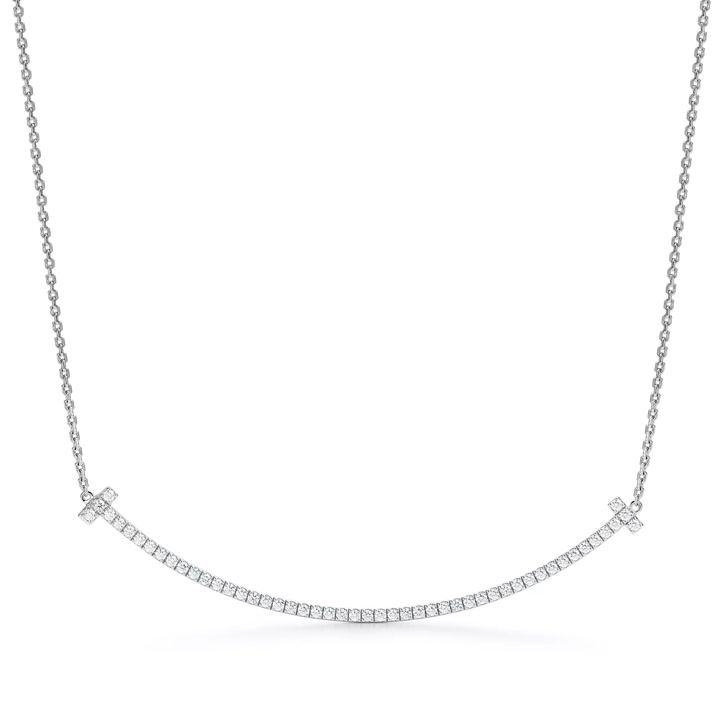 Extra Large Smile Pendant with Diamonds