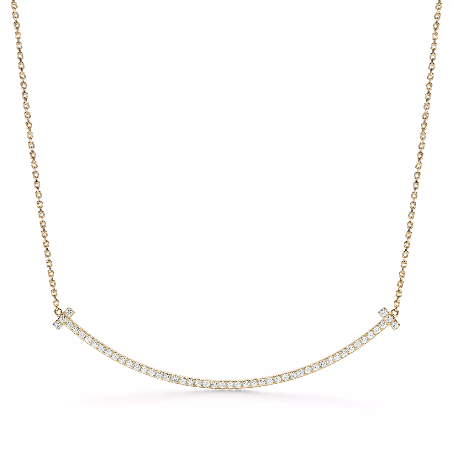 Extra Large Smile Pendant with Diamonds