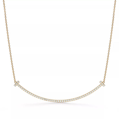 Extra Large Smile Pendant with Diamonds