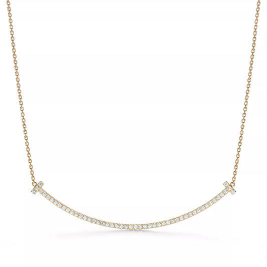 Extra Large Smile Pendant with Diamonds