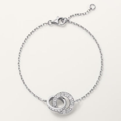 Love Bracelet on Chain Paved