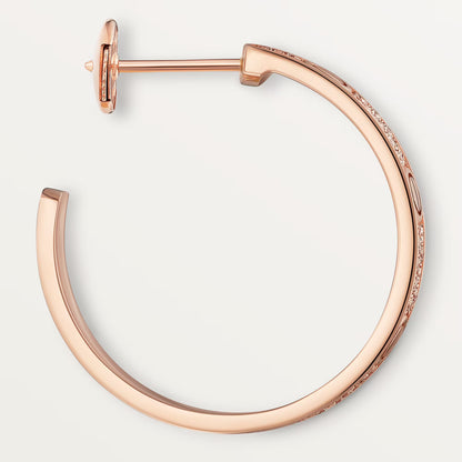 Love Hoops Earrings Medium Paved