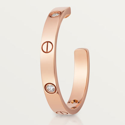 Love Hoops Medium 6 Diamonds