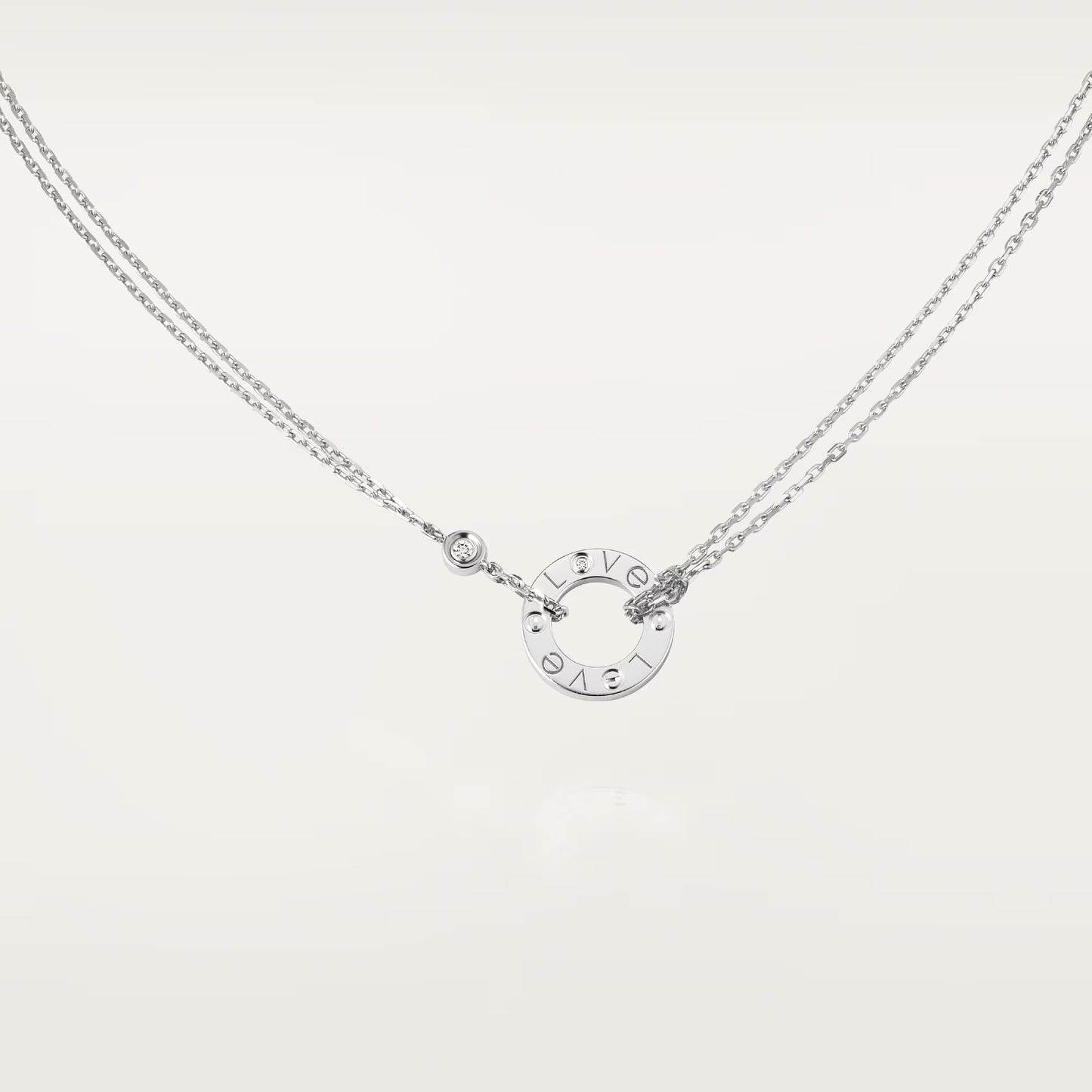 Love Pendant 2 Diamonds