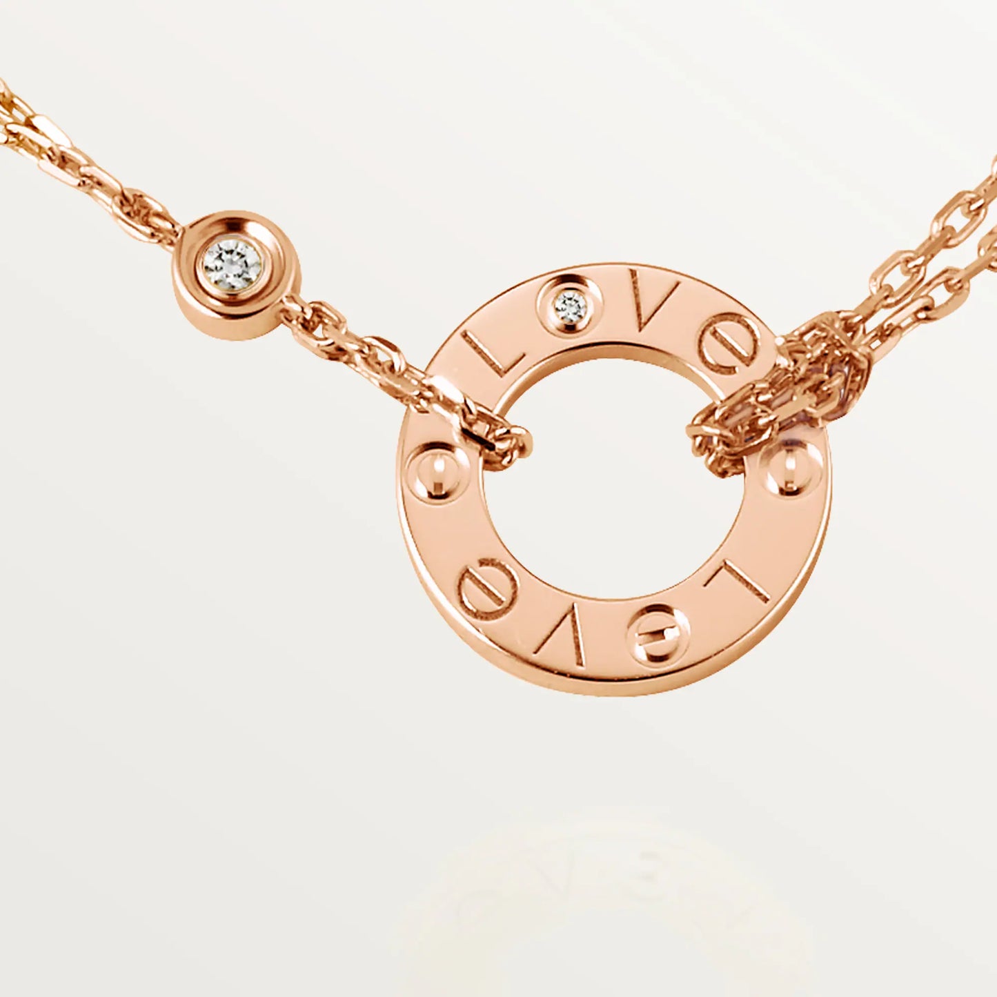 Love Pendant 2 Diamonds