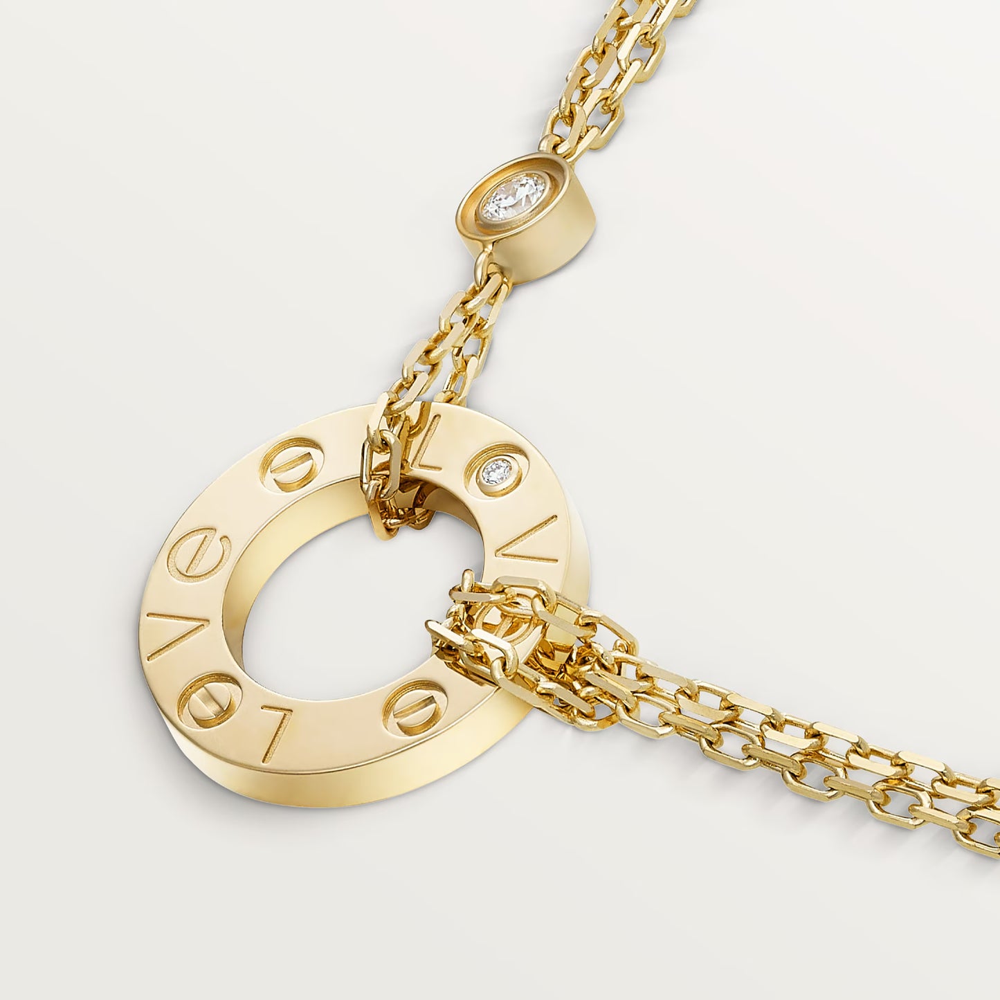 Love Pendant 2 Diamonds