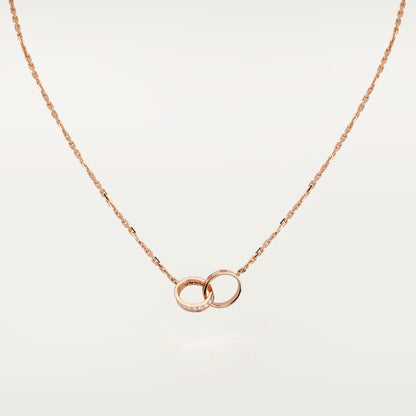Love Pendant Half Paved