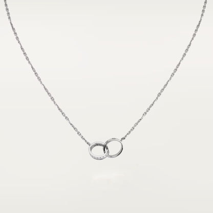 Love Pendant Half Paved