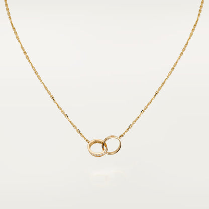 Love Pendant Half Paved