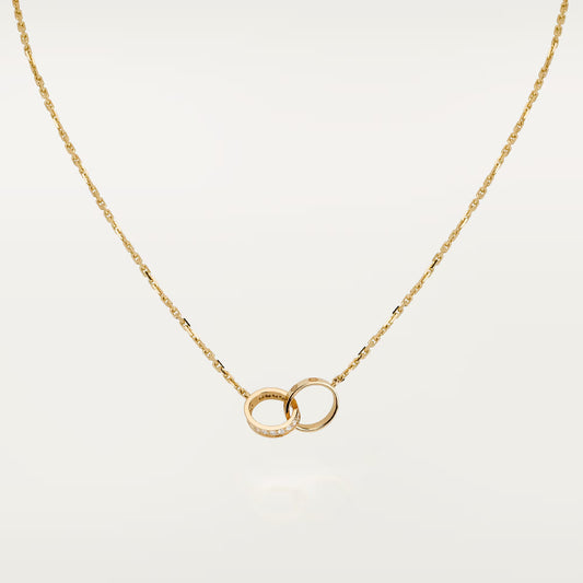 Love Pendant Half Paved