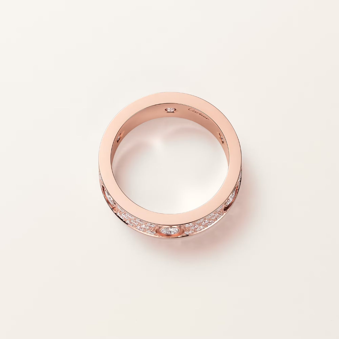 Love Ring Classic Paved 6 Diamonds